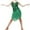 Green, variant on ZQUUVOU Women Court Dress Dress Solid Color Belly Dance Suit Green