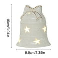 thumbnail image 3 of Steadline Ceramic LED Christmas Bell Ornament - Light-Up Star Decor with Built-in Battery - Holiday Tabletop Display - Seasonal Home Party Decoration - Festive Night Light, 3 of 6