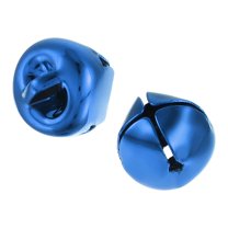 Unique Bargains DIY Small Bells 0.39-Inch 100pcs Craft Bells Bulk for Christmas Festival Party Home Blue