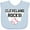 AE-Light Blue, variant on Inktastic Cleveland Rocks with Baseball Inversed Boys or Girls Baby Bib