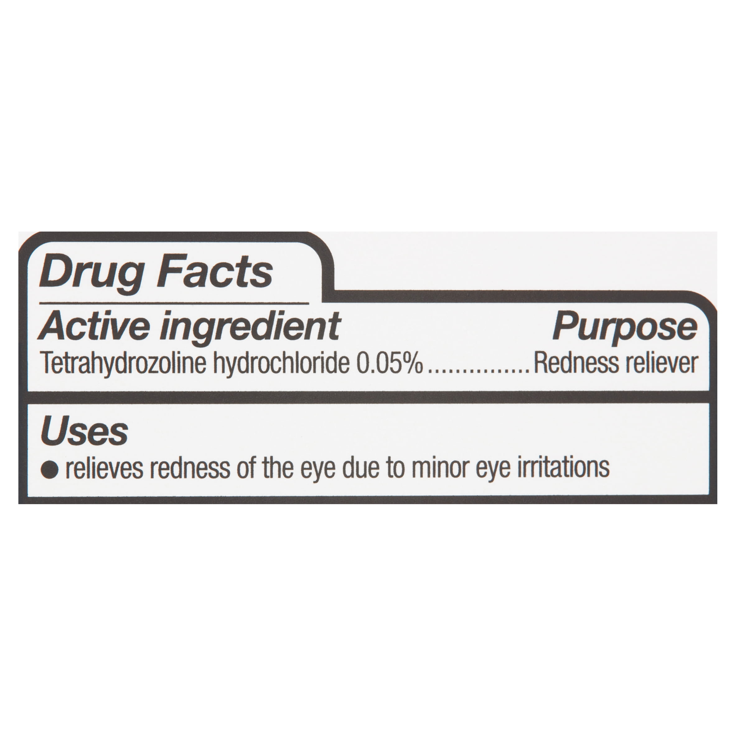 Equate Tetrahydrozoline HCl Original Redness Reliever Eye Drops, 1 fl oz