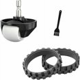 thumbnail image 1 of Neumático y rueda delanteros de repuesto compatibles con Roomba 500, 600, 700, 800, 900, e, i, S. Reemplaza la rueda lateral del robot. Pieza de repuesto compatible con Roomba. Goma de repuesto, 1 of 5