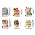 thumbnail image 2 of Imanes para refrigerador Wdftyju 6 Uds Pintados con diamantes Pasteles Pequeños, 2 of 9