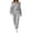 A1 Gray, variant on Women's 2 Piece Casual Outfits Solid Hooded Drawstring Long Sleeve Sweatshirt Tops And Long Pants Set Suits