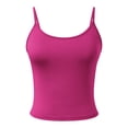 thumbnail image 6 of HAYIMI Women Adjustable Spaghetti Strap Camisole Tank Tops Ribbed Knit Sleeveless Casual And Layering Summer Round Neck Solid Color Cozy Vests, 6 of 6