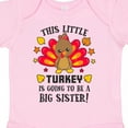 thumbnail image 4 of Inktastic This Little Turkey is Going to Be a Big Sister Girls Baby Bodysuit, 4 of 5
