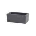 thumbnail image 1 of Macetero Rectangular de cerámica con bandeja, artículos for macetas pequeños perforados de escritorio de oficina, verde, Simple, escandinavo, suculento, 1 of 9