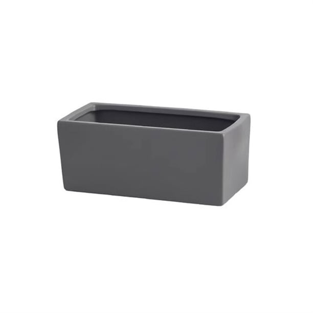 Macetero Rectangular de cerámica con bandeja, artículos for macetas pequeños perforados de escritorio de oficina, verde, Simple, escandinavo, suculento