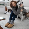 thumbnail image 3 of Ablanczoom Women Slippers Comfy Memory Foam Houses Slippers Fuzzy Indoor Outdoor No-slip Winter Shoes, 3 of 7