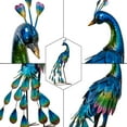 thumbnail image 5 of Teresa's Collections 22.44''H Peacock Decor Garden Sculptures & Statues for Outdoor Decor Sturdy Metal Yard Art Bird Lawn Ornament for Party Patio Garden Decor, 5 of 13