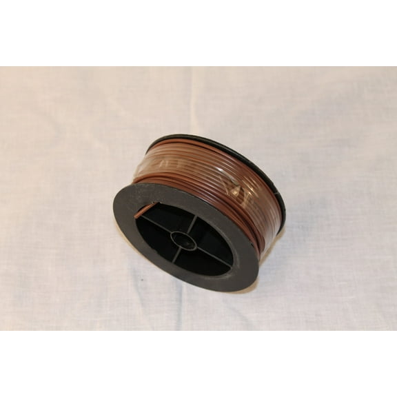 20 AWG copper strand wire - 62 feet per spool - brown, AC electric cable cord.