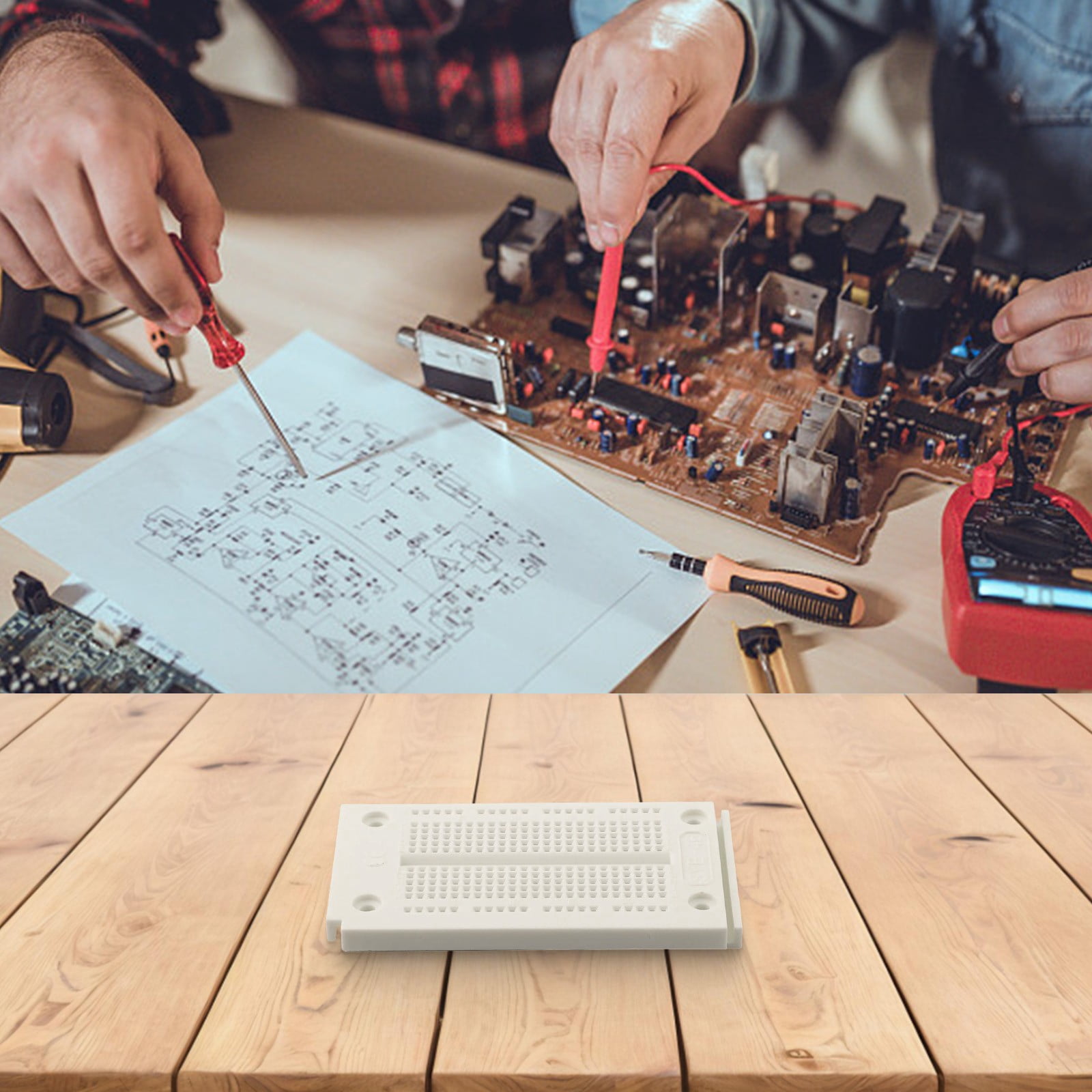 10Pcs Syb-46 270 Holes Solderless Breadboard Gpio Expansion Board Diy Test Board Hand Tools Power Tools Accessories