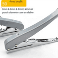 thumbnail image 6 of Heavy Duty Single Hole Punch,Hole Puncher 25 Sheets Capacity Paper Punch for Paper ID PVC Cards Scrapbook 8MM, 6 of 8