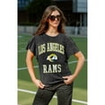thumbnail image 5 of Women's Gameday Couture Black Los Angeles Rams Relaxed Flutter Sleeve T-Shirt, 5 of 7