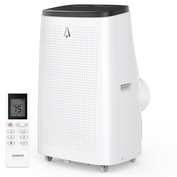 ACEKOOL Portable Air Conditioner, 14,000 BTU, 3-in-1 Quiet AC Unit Control, Built-in Dehumidifier, Fan, Cools Room up to 750 Sq. ft, 24H Timer