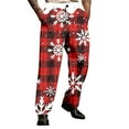 thumbnail image 4 of KKBOTIVE Christmas Suit for Men Party Funny Printed Adult Novelty Suit and Dress Pants Men's Xmas Jacket Outfit Play Wear 3-Red Size: M, 4 of 5