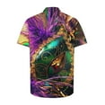 thumbnail image 5 of LEKWK Hawaiian Shirts for Men Regular Fit Short Sleeve Casual Shirts Button Down Tropical Carnival Print T-Shirts Shirts Beach Holiday Party, 5 of 8