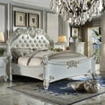 thumbnail image 3 of Acme Vendome California King Size Traditional Synthetic Leather Platform Bed, Antique Pearl Finish, 3 of 4