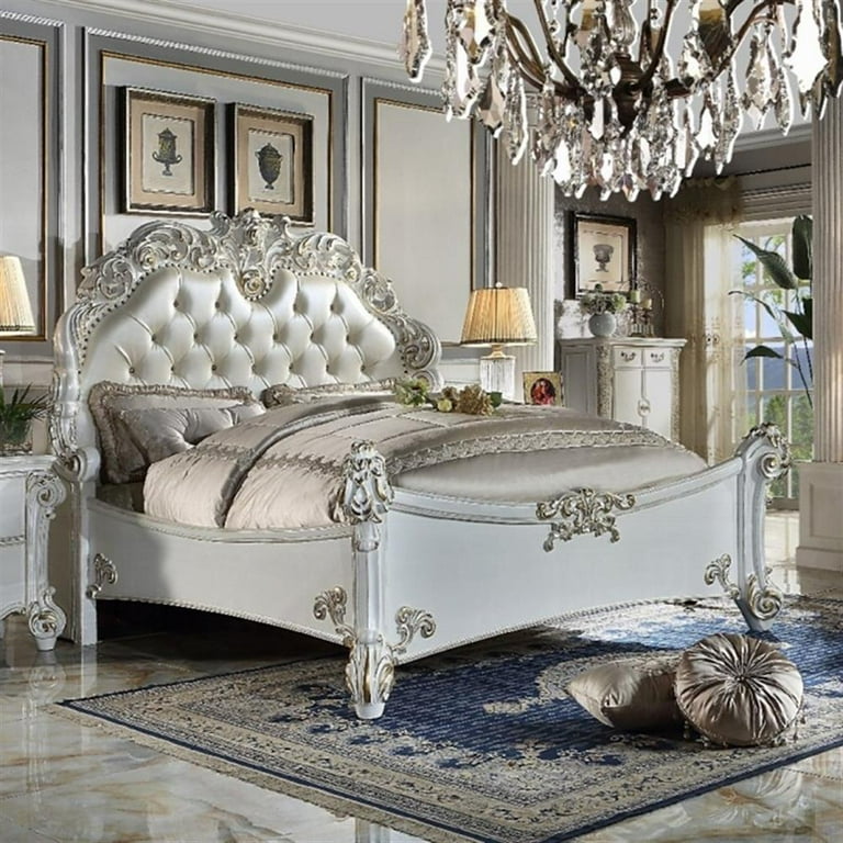 Acme Furniture Vendome Eastern King Size Synthetic Leather