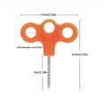 thumbnail image 4 of Clavijas para acampar al aire libre Tornillo Punta Gancho Cuerda Hebilla Carpa Clavija Naranja 5pcs DQrwqpou Para Estrenar, 4 of 4