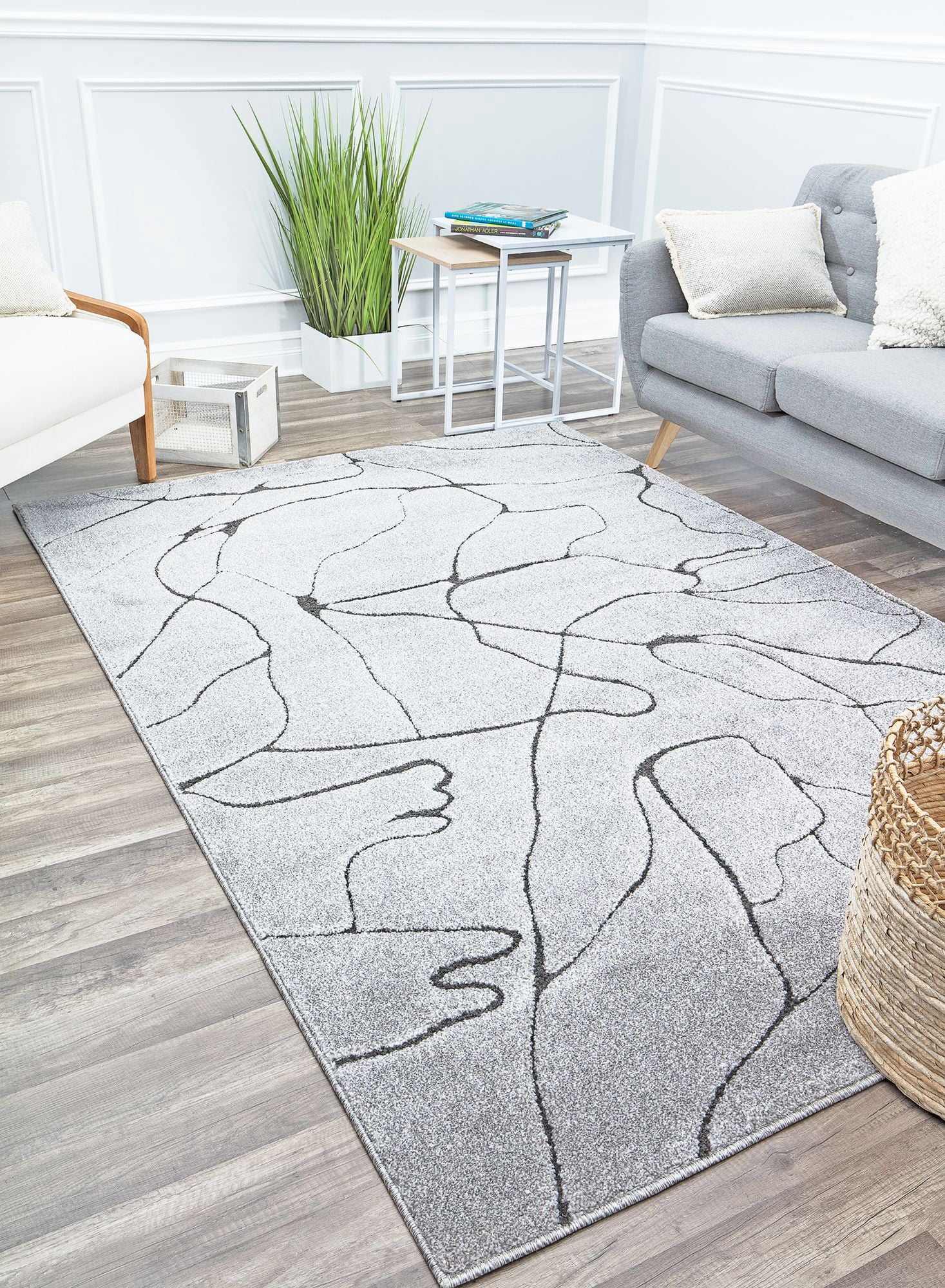 Rugs America Chanai CN20B Contemporary Geometric 5'x7'6" Area Rug