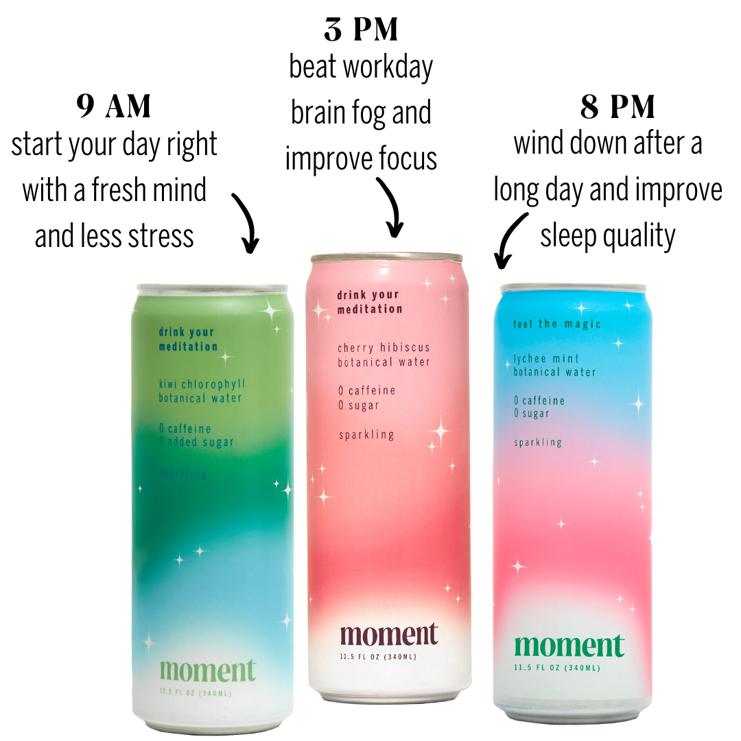 Moment Botanical Water, Cherry Hibiscus, Sparkling, Zero Added Sugar, 12-Pack, 11.5 fl oz - 2