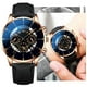 thumbnail image 1 of Reloj de cuarzo para hombre, moderno, único, digital, literal, multicapa, con correa de malla de cuarzo., 1 of 2