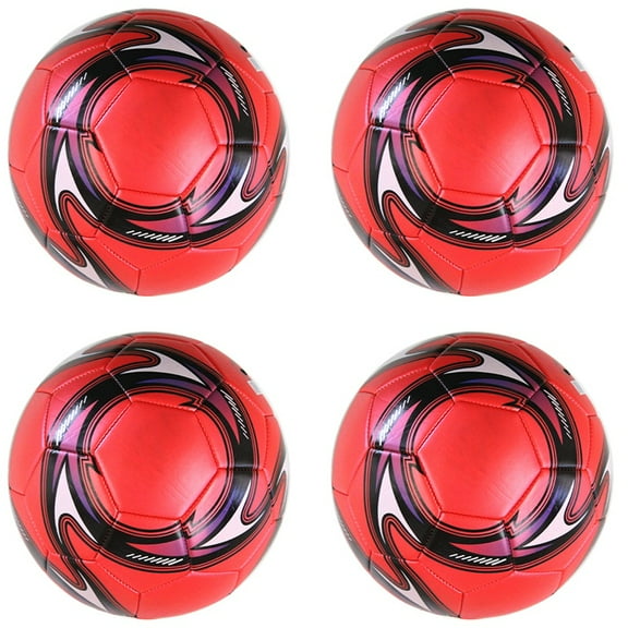 4X Professional Soccer Size 5 Official Soccer Training Football Competition Outdoor Football Red
