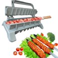 thumbnail image 1 of LOVEVER Kebab Maker Manual Kabob Mould Non-Sticky Anti-deform Multifunction Barbecue Meat Skewer Machine Food Grade Manual Skewer Press Mould Barbecue Accessories, 1 of 6