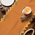 thumbnail image 3 of Orange Sunflower Gnomes Table Runner 72 Inches, Summer Botanical Floral Bed Runner Dresser Scarves Tabletop for Indoor Outdoor Parties/Ceremony/Banquet, 16" x 72", 3 of 9