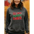 thumbnail image 2 of Winter Christmas Hoodie for Men Women, Holiday Pullover Hooded Sweatshirt, Cozy Cotton Poly Blend, Festive Winter Outfit, 2 of 5