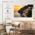 thumbnail image 5 of Elephant Stock Positano Seaside Town Wall Art - Horizontal Canvas Wall Art - Living Room Wall Decor - Beach Canvas - Green And Orange Decor - 48" x 32", 5 of 8