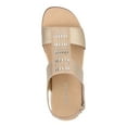 thumbnail image 4 of Easy Spirit Womens Hazel Leather Embellished Flat Sandals, 4 of 4