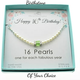 Anavia Happy 18th Birthday for Girls, Pearl Necklace Birthday Gift