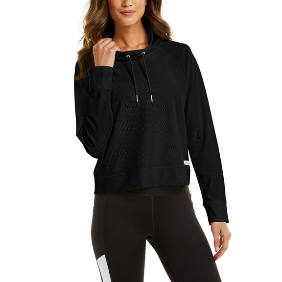 Calvin Klein Womens Funnel-neck Sweatshirt Size S