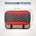 thumbnail image 2 of Vrasly Car Center Console Cover, Universal Leather Waterproof Armrest Seat Box Cover Protector, Comfortable Car Decor Accessories Fit for Most Cars, Vehicles, SUVs-Red, 2 of 7