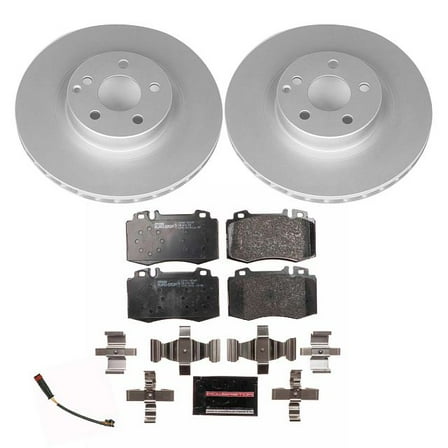 Power Stop Front Euro-Stop ECE-R90 Certified Brake Pad and Rotor Kit ESK6601