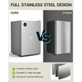 thumbnail image 6 of Upstreman 2.5 Cu ft Mini Fridge Without Freezer, Single Door Small Refrigerator No Freezer, Freezerless All-Refrigerator Cooler for Kitchen Office Bedroom Dorm, Silver CR26, 6 of 13