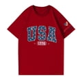 thumbnail image 3 of Women's 250th Anniversary USA Shirt Patriotic American Flag Graphic Tee 4th of July Independence Day Top, 3 of 5