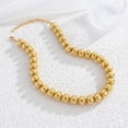 thumbnail image 5 of Leaf Resin Chunky Beaded Necklace for Women, Simple Modern Style Necklace Jewelry Accessory, 5 of 11