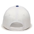 thumbnail image 2 of Outdoor Cap JM-123 Jersey Mesh-White/Royal-Youth, 2 of 7
