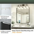 thumbnail image 3 of Depuley 24" x 36" Black Modern Wall Mirror,Rectangular Vanity Mirror for Bathroom and Bedroom,Multiple Sizes, 3 of 7
