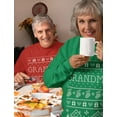 thumbnail image 2 of Grandma & Grandpa Matching Ugly Christmas Sweatshirts Set Grandparents Xmas Gift Women Sweatshirt Green X-Large / Sweatshirt Red Large, 2 of 6