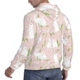 thumbnail image 6 of Pofeuu Rabbit Print Mens Casual Hooded Collar Drawstring Hoodies Pullover Sweatshirts Casual Long Sleeve Shirts-3X-Large, 6 of 7