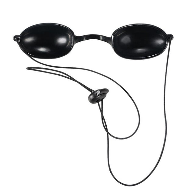 HILABEE Tanning Bed Goggles Eye Protection Eyeshields Black TPU Eyeshield