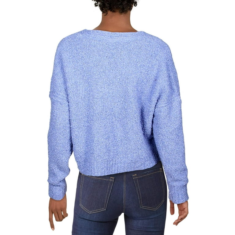 Free People Womens Finders Keepers Ribbed Trim V Neck Sweater Walmart