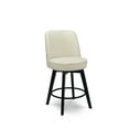thumbnail image 2 of MINCETA Counter Stools,26" 360 Free Swivel High Back Full Back Upholstered Nail Head Counter Height Bar Stools,Set of 2,Performance Fabric in Beige, 2 of 10