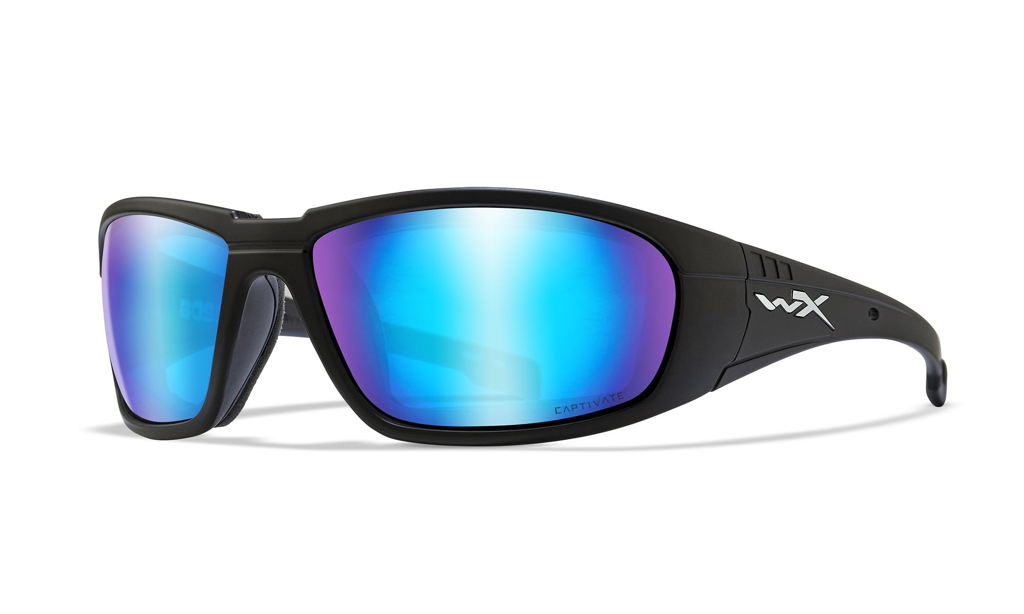 Wiley X Wiley X Boss Captivate Polarized Blue Mirror/Matte Black