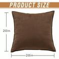 thumbnail image 2 of AUQ 4Pcs Decorative Pillow Covers No Curling Edges Pillow Covers 20X20 Anti-Rip Build Pillow Cover Style1, 2 of 7