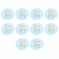 thumbnail image 1 of Botones De Revelación De Género Pins 10pcs Suministros De Fiesta De Baby Shower Decoración Con Fácil Diseño De Prensa Para Camisas Y Abrigos, 1 of 7